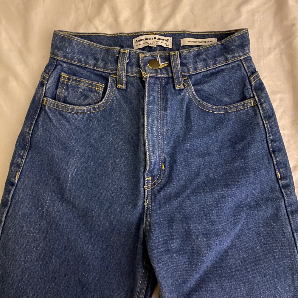 American Apparel Denim High Waisted Jeans